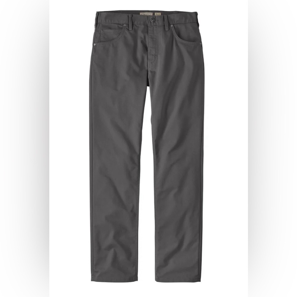 PATAGONIA Performance Twill Jeans Forge Grey‎ 34x30 Slim Straight Minimalist